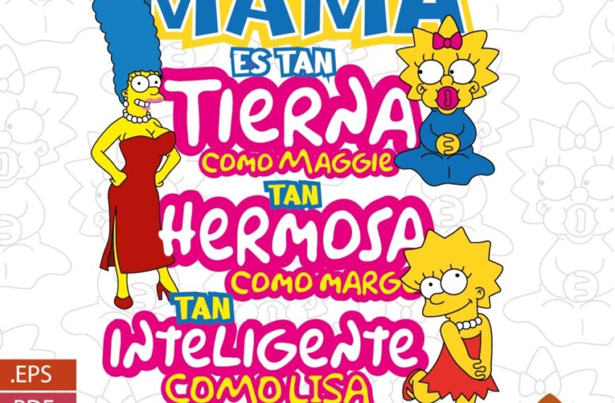 MAMA ES TAN INTELIGENTE COMO SIMPSON VECTOR