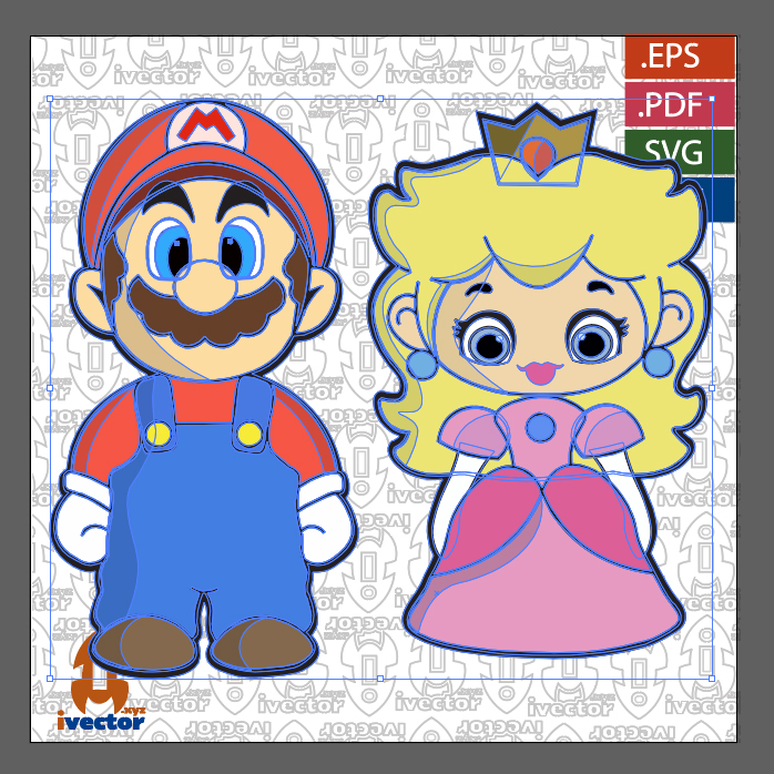 MARIO-AND-PEACH-VECTOR-EDITABLE-EPS-PDF_Mesa-de-trabajo-2 MARIO AND PEACH VECTOR EDITABLE EPS PDF