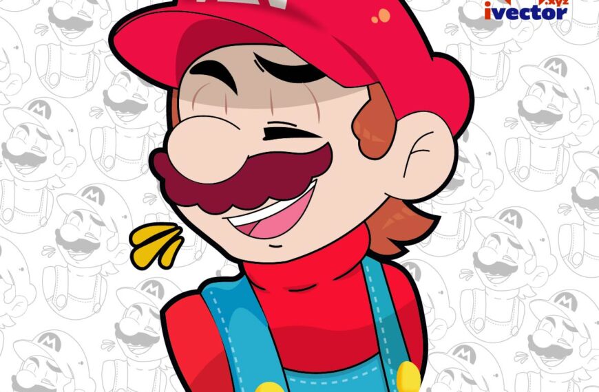 MARIO BROS BUSTO VECTOR EDITABLE CUMPLEAÑOS EPS PDF