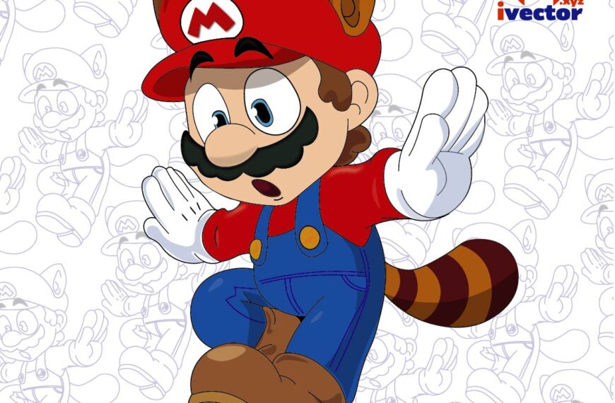 MARIO BROS MAPACHE VECTOR EPS PDF EDITABLE