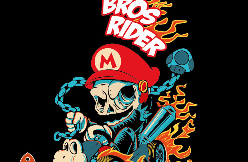 MARIO BROS ROAD CALAVERA EDITABLE EPS HALLOWEEN