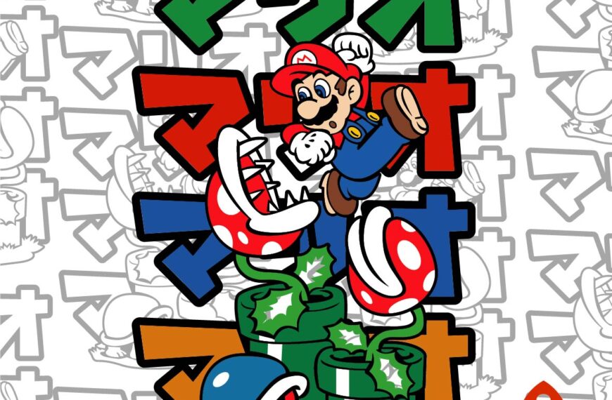 MARIO BROS VS PLANTA VECTOR EDITABLE EPS PDF