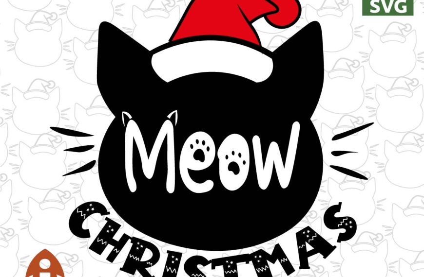 MEOW CHRISTMAS VECTOR EDITABLE EPS PDF