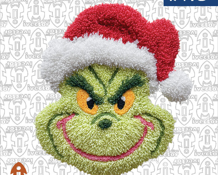 MERRY CHRISTMAS GRINCH GORRO BORDADO CROCHET