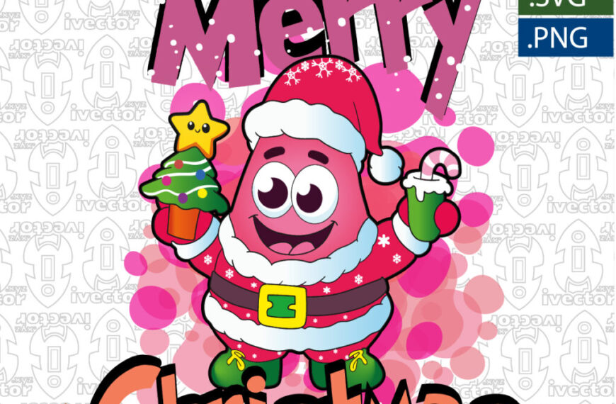 MERRY CHRISTMAS PATRICIO VECTOR EDITABLE