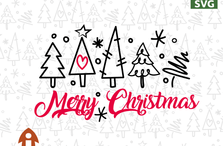 MERRY CHRISTMAS PINOS VECTOR EDITABLE EPS PDF