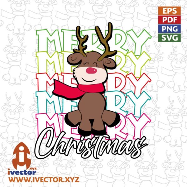 MERRY-CHRISTMAS-RENO-NAVIDENO-VECTOR-EPS-PDF-01-600x600 Vectores completamente editables