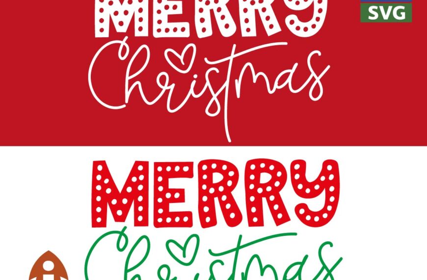 MERRY CHRISTMAS VECTOR CORTE VINIL EDITABLE EPS PDF SVG