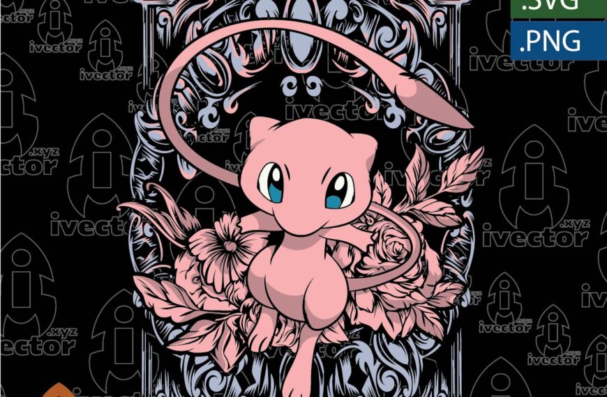MEW TWO POKEMON VECTOR EDITABLE