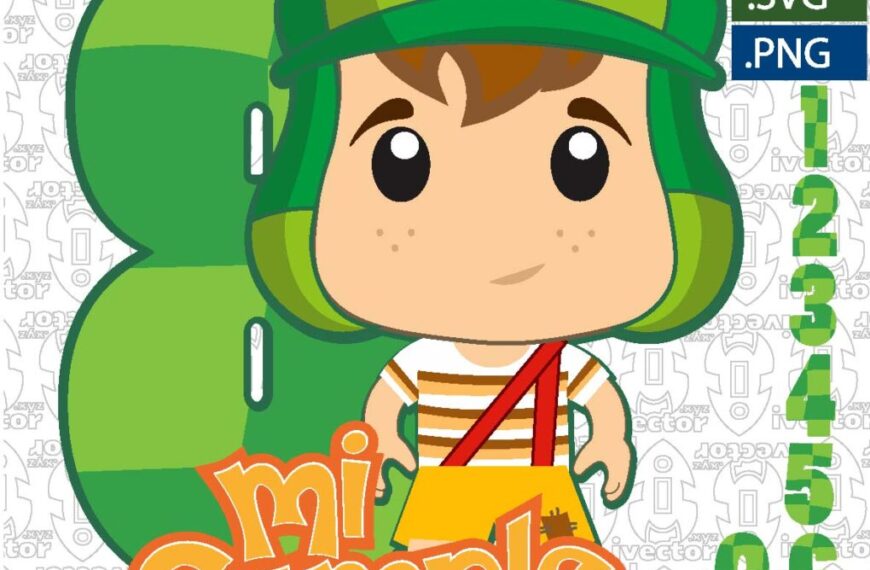 MI CUMPLE CHAVO DEL OCHO VECTOR EDITABLE