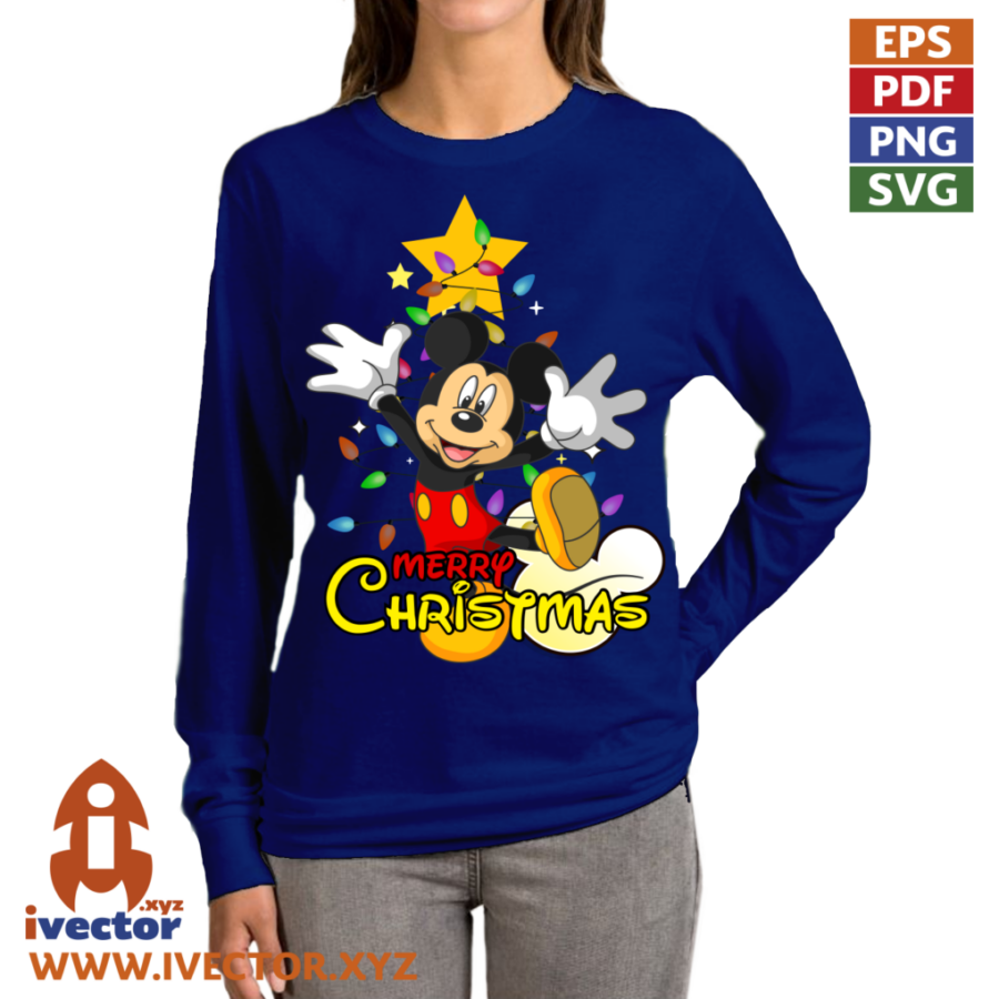 MICKEY-ALEGRE-NAVIDAD-VECTOR-EDITABLE-EPS-PDF_A1 MICKEY ALEGRE NAVIDAD VECTOR EDITABLE EPS PDF