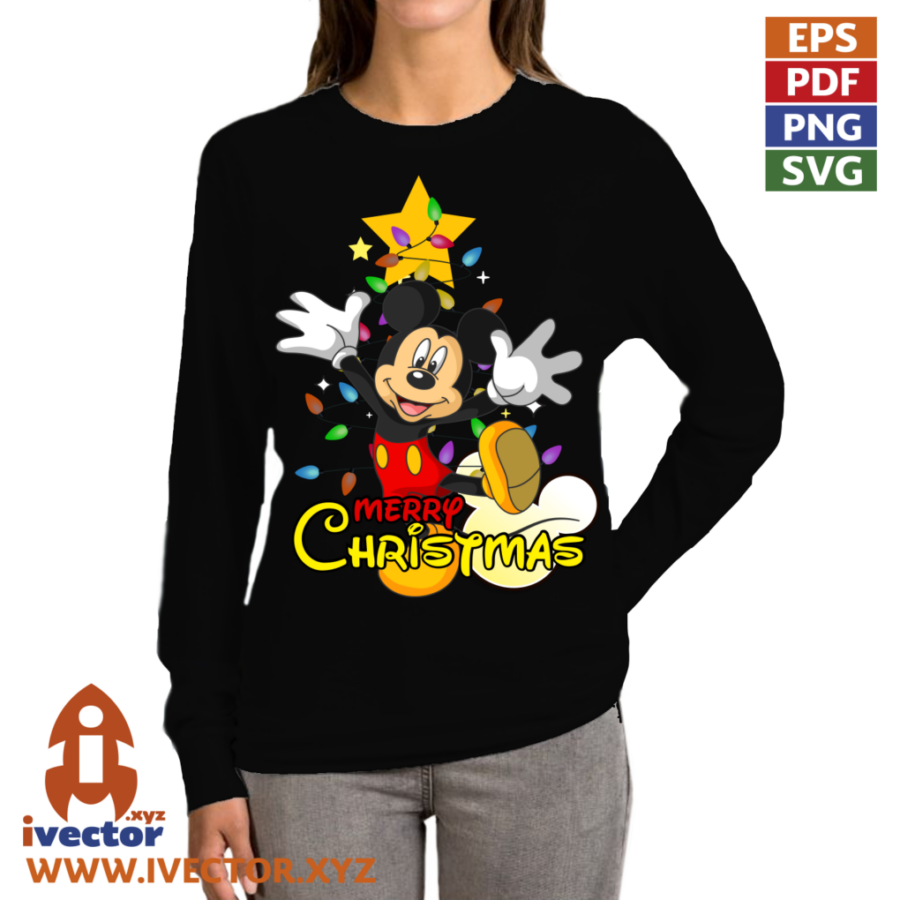 MICKEY-ALEGRE-NAVIDAD-VECTOR-EDITABLE-EPS-PDF_A3 MICKEY ALEGRE NAVIDAD VECTOR EDITABLE EPS PDF