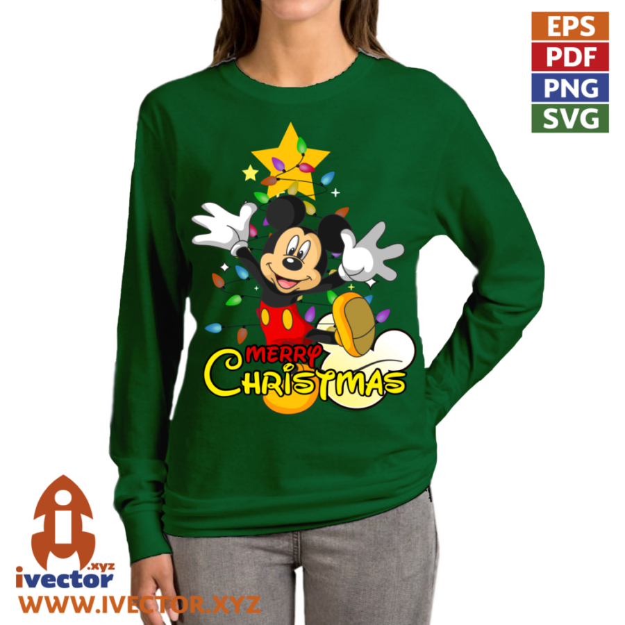 MICKEY-ALEGRE-NAVIDAD-VECTOR-EDITABLE-EPS-PDF_A4 MICKEY ALEGRE NAVIDAD VECTOR EDITABLE EPS PDF