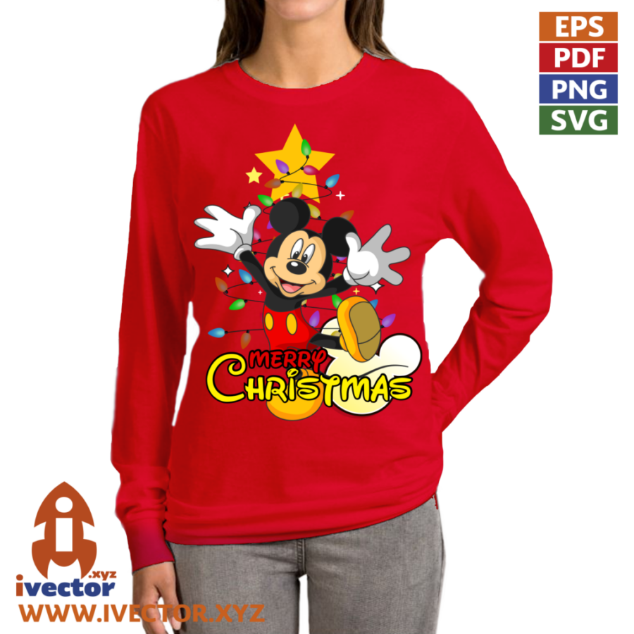 MICKEY-ALEGRE-NAVIDAD-VECTOR-EDITABLE-EPS-PDF_A7 MICKEY ALEGRE NAVIDAD VECTOR EDITABLE EPS PDF
