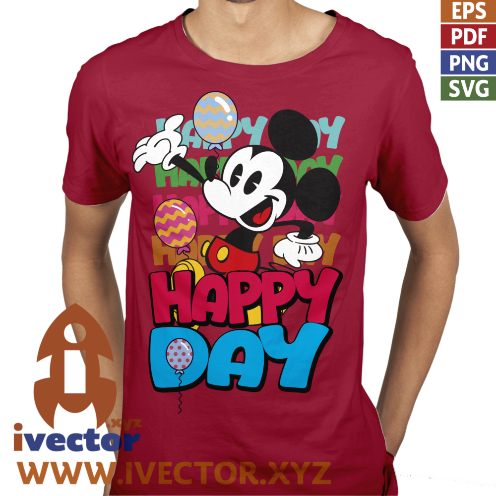 MICKEY-HAPPY-DAY-VECTOR-EDITABLE-EPS-PDF_P4 MICKEY HAPPY DAY VECTOR EDITABLE EPS PDF