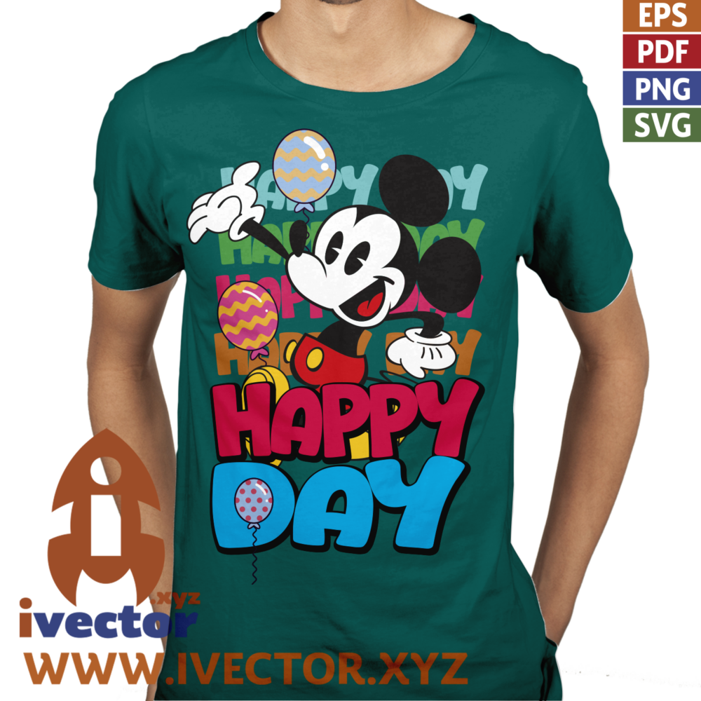 MICKEY-HAPPY-DAY-VECTOR-EDITABLE-EPS-PDF_P6 MICKEY HAPPY DAY VECTOR EDITABLE EPS PDF