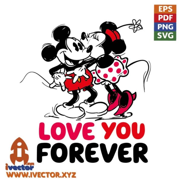 MICKEY-MOUSE-AND-MINNIE-LOVE-VECTOR-01-600x600 Vectores completamente editables