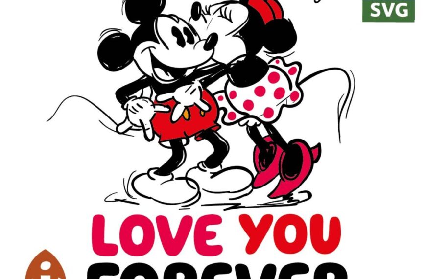 MICKEY MOUSE AND MINNIE LOVE VECTOR