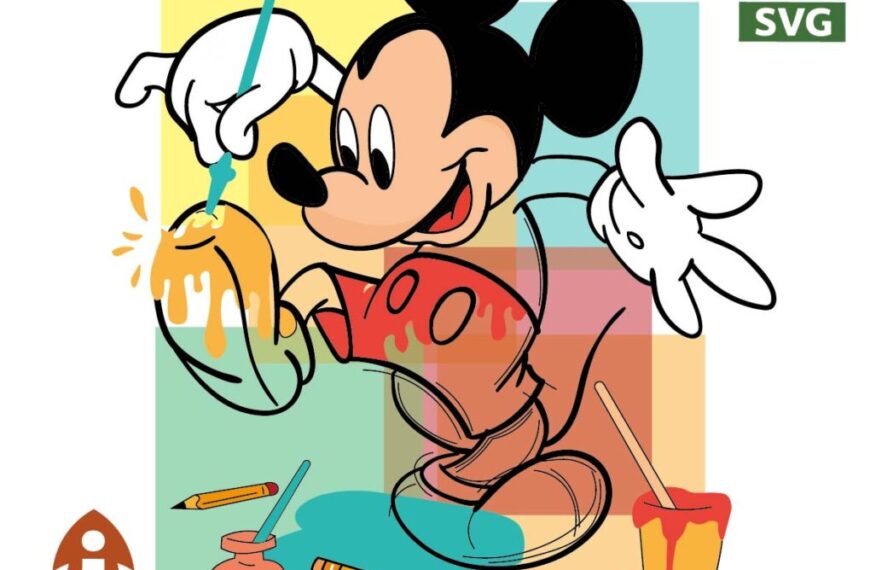 MICKEY MOUSE BRUSH VECTOR EDITABLE