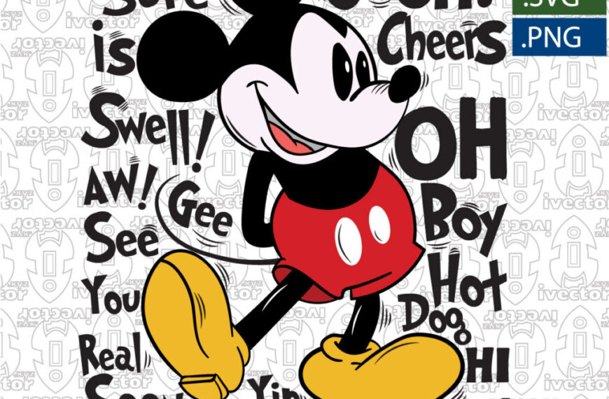 MICKEY MOUSE LETRAS VECTOR EDITABLE EPS PDF