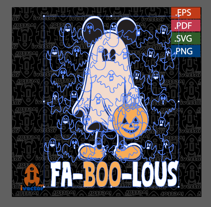 MICKEY-MOYSE-FANTASMA-FA-BOO-LOUS-blanco_p2 MICKEY MOUSE FANTASMA FA BOO LOUS OSCUROS