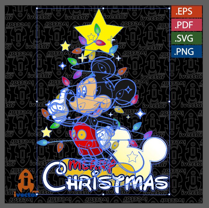 MICKEY-NAVIDAD-VECTOR-EDITABLE-EPS-PDF_P1 MICKEY NAVIDAD VECTOR EDITABLE EPS PDF