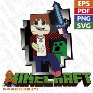 MINEGRAFT-VECTOR-EDITABLE-EPS-PDF-01-300x300 VECTORES Y RECURSOS