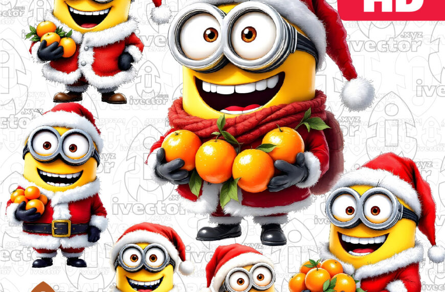 MINIOS TRAJE SANTA CLAUS PNG HD