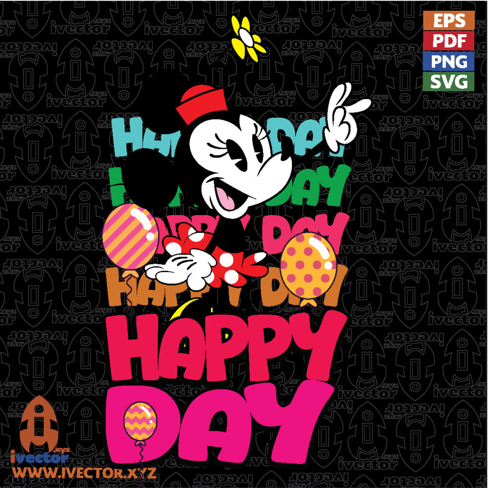 MINNIE-HAPPY-DAY-VECTOR-EDITABLE-EPS-PDF_Mesa-de-trabajo-1 VECTORES Y RECURSOS