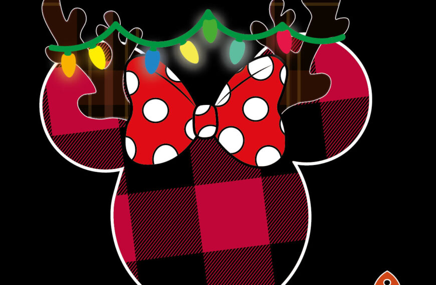MINNIE MOUSE NAVIDEÑO VECTOR EDITABLE EPS PDF RENO