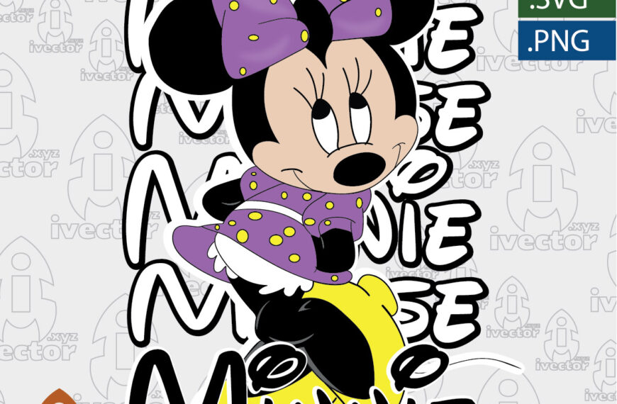 MINNIE MOUSE VECTOR EDITABLE EPS PDF