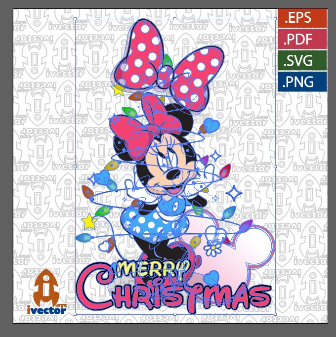 MINNIE-NAVIDAD-VECTOR-EDITABLE-EPS-PDF_P1 MINNIE NAVIDAD VECTOR EDITABLE EPS PDF