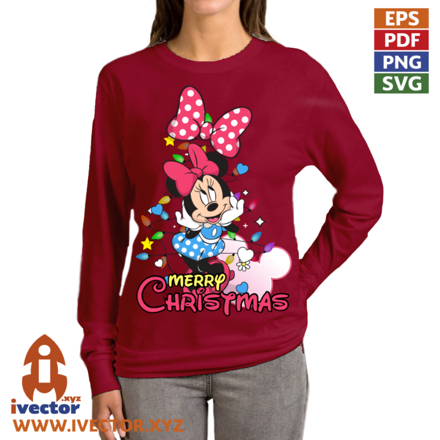 MINNIE-NAVIDAD-VECTOR-EDITABLE-EPS-PDF_P3 MINNIE NAVIDAD VECTOR EDITABLE EPS PDF