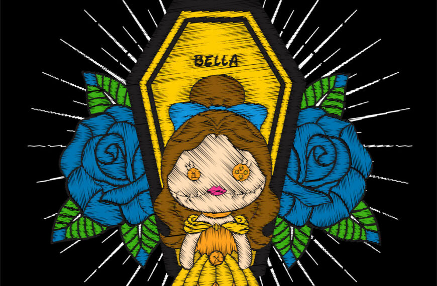 VECTOR MUÑECA BORDADA BELLA PRINCESA DISNEY