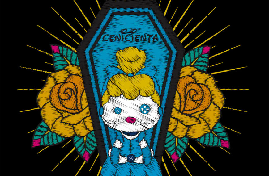 VECTOR MUÑECA BORDADA CENICIENTA PRINCESA DISNEY