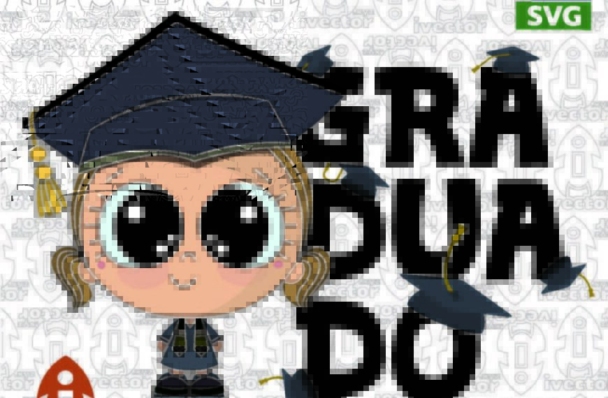 MUÑECA GRADUACION VECTOR EDITABLE EPS PDF