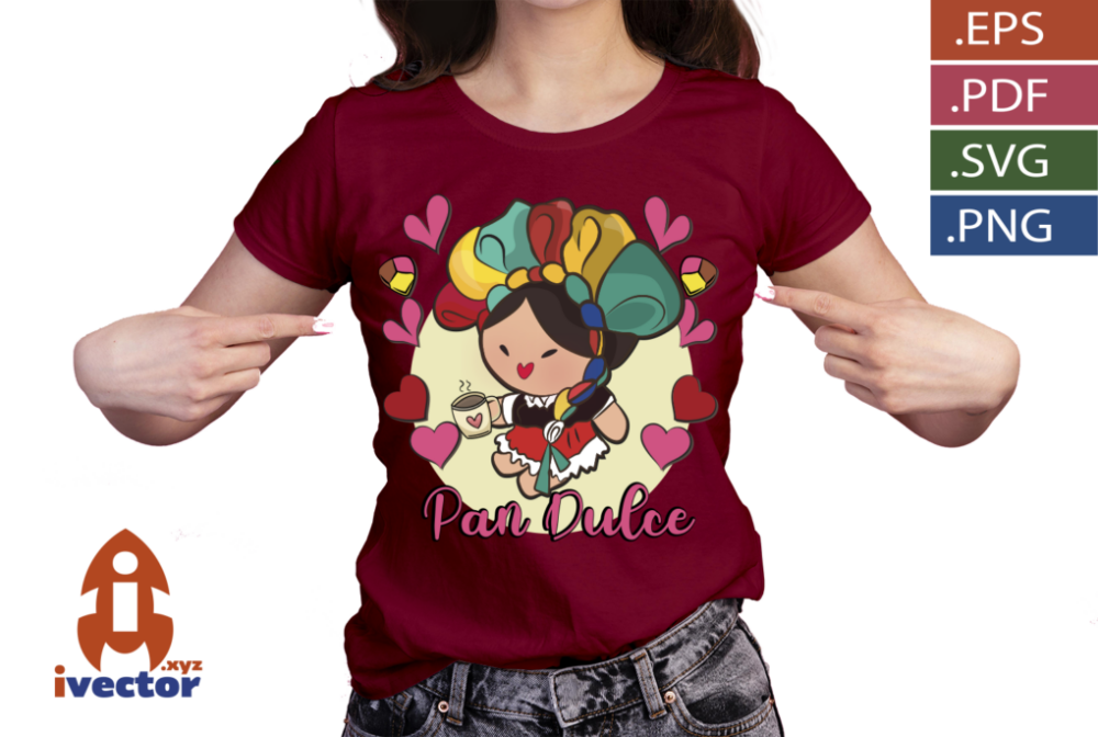 MUNECA-MEXICANA-PAN-DULCE-VECTOR-EDITABLEp4 MUÑECA MEXICANA PAN DULCE VECTOR EDITABLE