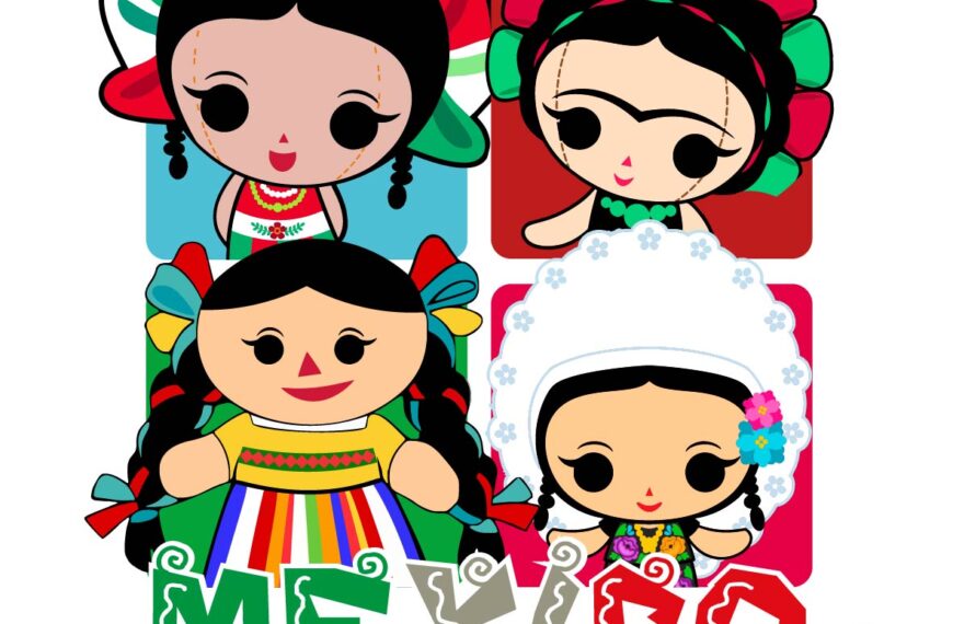 MUÑECA MEXICANA FIESTAS PATRIAS VECTOR COLORIDO EPS PDF