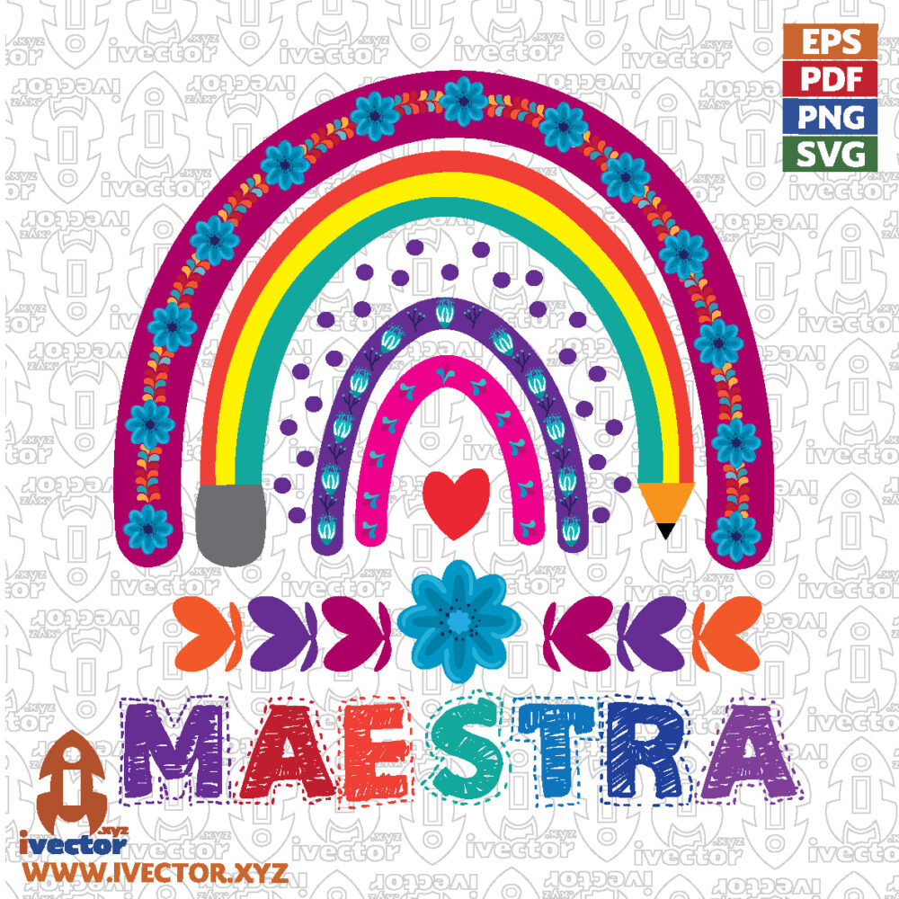 Maestra-Rainbow-SVG-Diseno-de-Arcoiris-para-Maestras-Cricut-y-Sublimacion_Mesa-de-trabajo-1 VECTORES Y RECURSOS