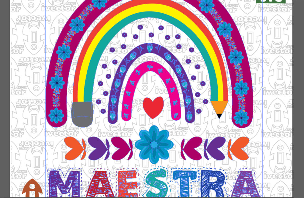 Maestra-Rainbow-SVG-Diseno-de-Arcoiris-para-Maestras-Cricut-y-Sublimacion_Mesa-de-trabajo-2 Maestra Rainbow SVG | Diseño de Arcoíris para Maestras, Cricut y Sublimación