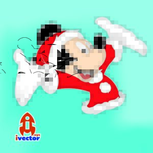 Mickey-santa-300x300 VECTORES Y RECURSOS