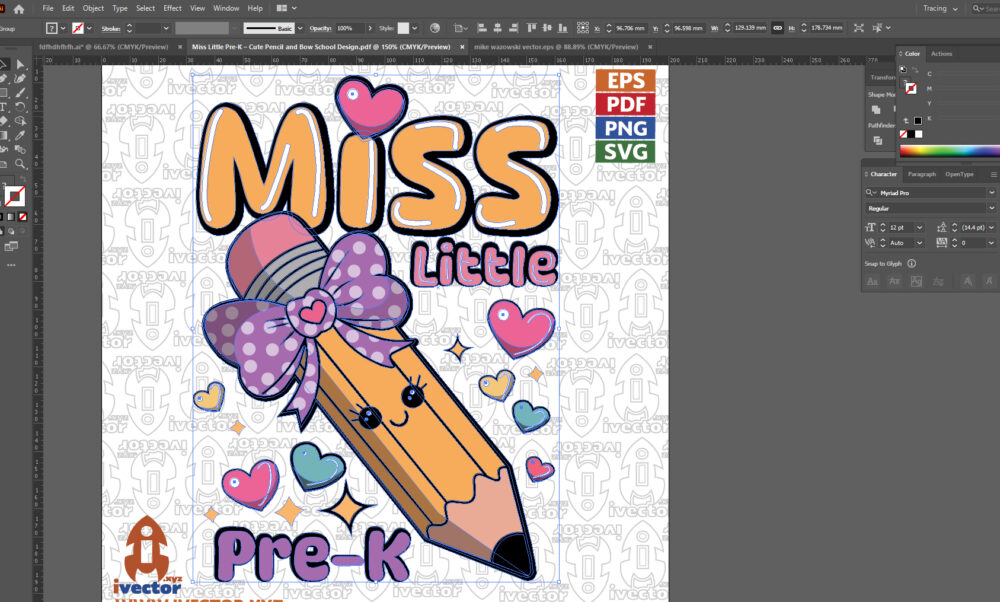 Miss-Little-Pre-K-–-Cute-Pencil-and-Bow-School-Design_Mesa-de-trabajo-2 Miss Little Pre-K – Cute Pencil and Bow School Design