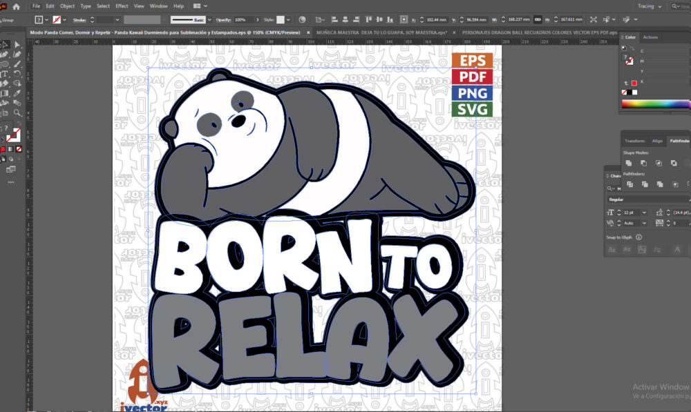 Modo-Panda-Comer-Dormir-y-Repetir-Panda-Kawaii-Durmiendo-para-Sublimacion-y-Estampados_Mesa-de-trabajo-2 Modo Panda: Comer, Dormir y Repetir | Panda Kawaii Durmiendo para Sublimación y Estampados