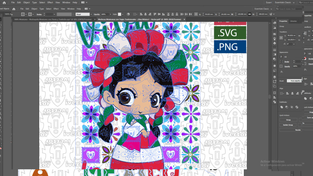Muneca-Mexicana-Folclorica-–-Vector-para-Diseno-y-Estampado_Mesa-de-trabajo-2 Muñeca Mexicana Folclórica – Vector para Diseño y Estampado