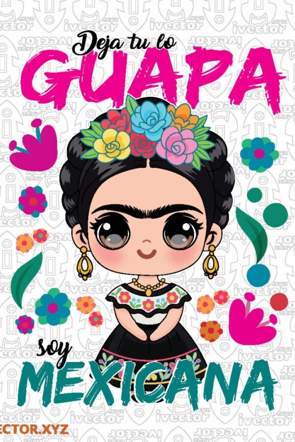 Muneca-Mexicana-Tradicional-dejatuloguapa–-Vector-para-Estampado_Mesa-de-trabajo-1-600x900 VECTORES Y RECURSOS
