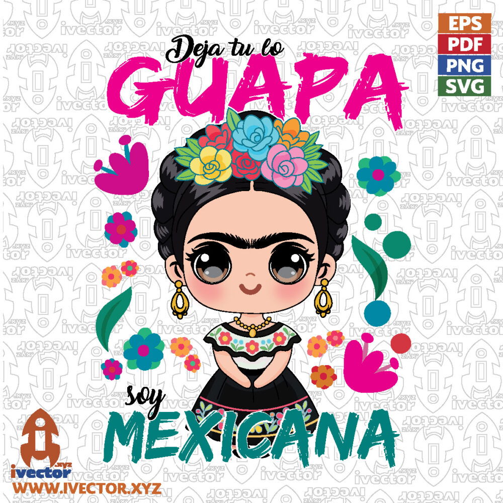 Muneca-Mexicana-Tradicional-dejatuloguapa–-Vector-para-Estampado_Mesa-de-trabajo-1 VECTORES Y RECURSOS