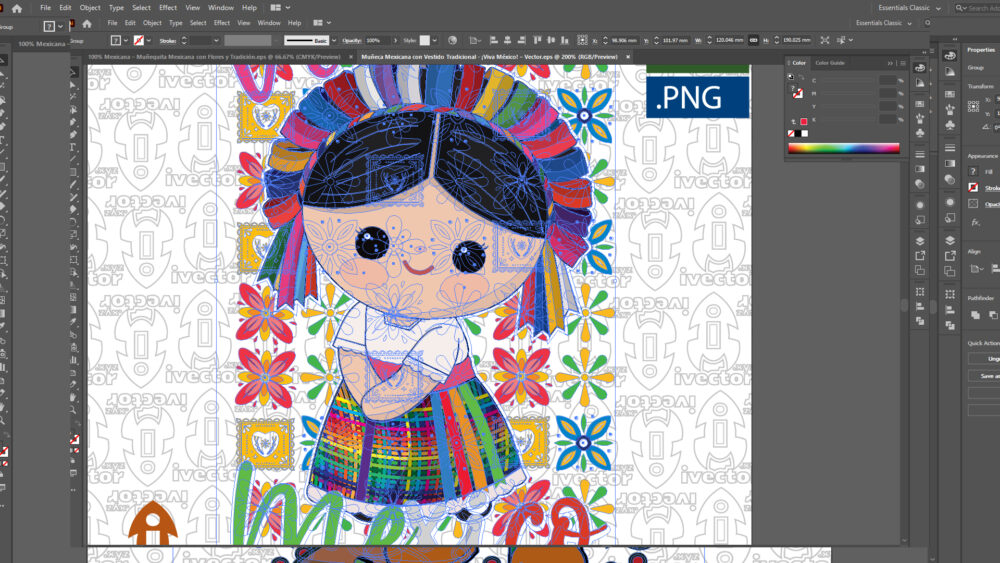 Muneca-Mexicana-con-Vestido-Tradicional-¡Viva-Mexico-–-Vector_Mesa-de-trabajo-2 Muñeca Mexicana con Vestido Tradicional | ¡Viva México! – Vector