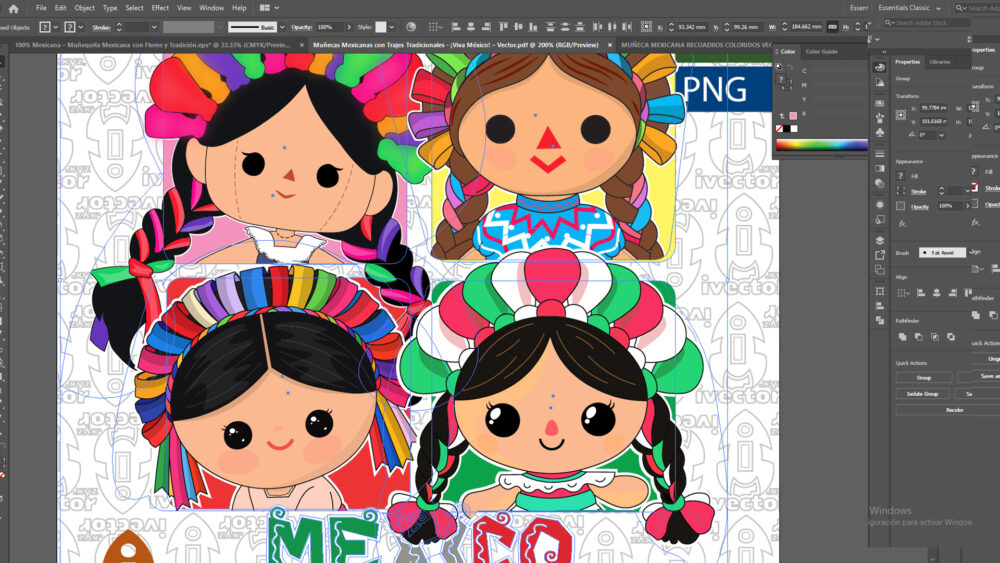 Munecas-Mexicanas-con-Trajes-Tradicionales-¡Viva-Mexico-–-Vector_Mesa-de-trabajo-2 Muñecas Mexicanas con Trajes Tradicionales | ¡Viva México! – Vector