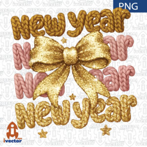 NEW-YEAR-LAZO-CROCHET-GLITTER-PNG-ALTA-CALIDAD-300x300 VECTORES Y RECURSOS