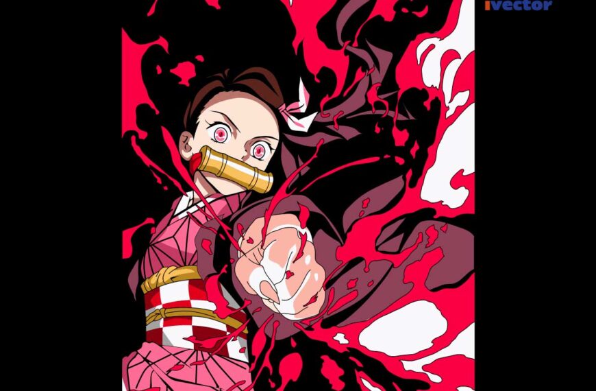 NEZUKO ANIME VECTOR EDITABLE EPS PDF CORTE VINIL